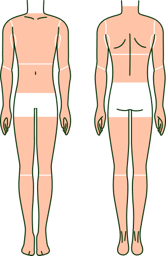 ルシアクリニックfor MEN 脱毛部位